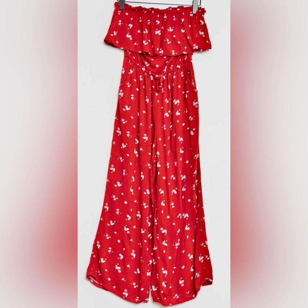 Womens Hollister Strapless Jumpsuit